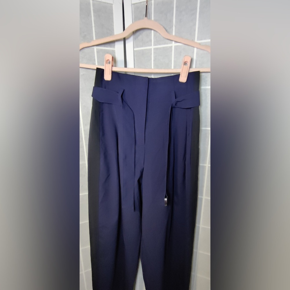 La Ligne Cocktail Wool Blend
Navy/Black Stripe Pant - Picture 4 of 5